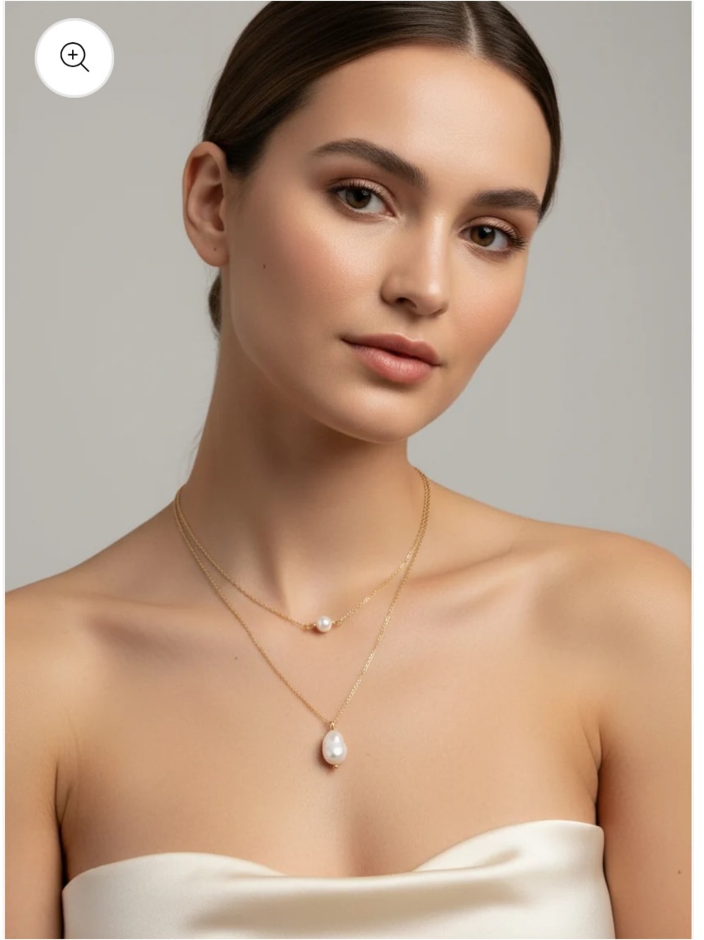 “No grit, No pearl” 18K Gold Dipped Freshwater Pearl Necklace